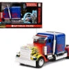 Optimus Prime Truck With Robot On Chassis From "Transformers" Movie "Hollywood Rides" Series 1/32 Diecast Model By Jada -Best Toy Car 10 57231.1670587727