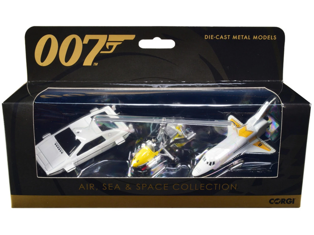 Air Sea And Space Collection "James Bond 007" Set Of 3 Pieces Diecast Models By Corgi 3 Air Sea And Space Collection "James Bond 007" Set Of 3 Pieces Diecast Models By Corgi