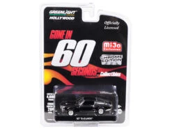 1967 Ford Mustang Custom Movie Star "Eleanor" Chrome With Black Stripes Edition "Gone In 60 Seconds" (2000) Movie Limited Edition To 4,600 Pieces Worldwide 1/64 Diecast Model Car By Greenlight