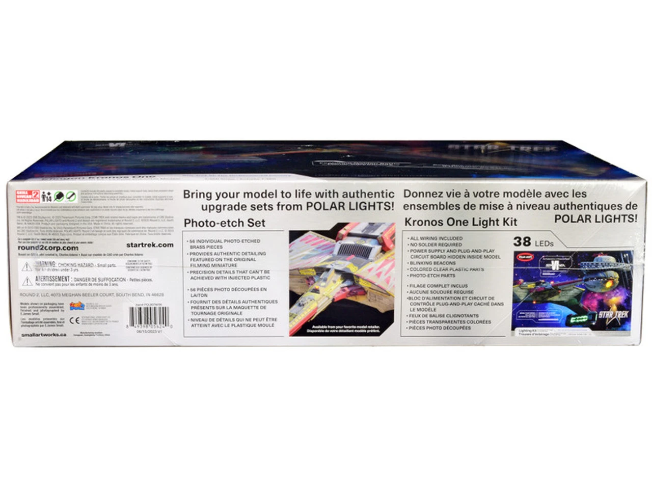 Skill 2 Model Kit Klingon Kronos One Spaceship "Star Trek VI: The Undiscovered Country" (1991) Movie 1/350 Scale Model By Polar Lights 5 Skill 2 Model Kit Klingon Kronos One Spaceship "Star Trek VI: The Undiscovered Country" (1991) Movie 1/350 Scale Model By Polar Lights - Image 3
