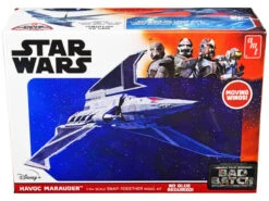 Skill 2 Model Kit Havoc Marauder Space Ship "Star Wars: The Bad Batch" (2021-Current) TV Series 1/144 Scale Model By AMT