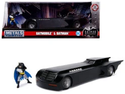 1/24 Jada Batmobile With Batman Diecast Figure "Animated Series" DC Comics Series Diecast Car Model