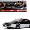 K.A.R.R. Black And Silver With Light "Knight Rider" (1982) TV Series "Hollywood Rides" Series 1/24 Diecast Model Car By Jada