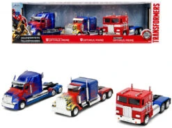1/32 Jada "Transformers" Optimus Prime Trucks Set Of 3 Pieces "Hollywood Rides" Series