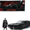 1/24 Jada Batmobile Matt Black With Batman Diecast Figure "The Batman" (2022) Movie "DC Comics" Diecast Car Model -Best Toy Car 414 71400.1651029909