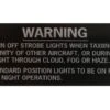 Metallic Strobe Warning Placard With 3M Adhesive Back -Best Toy Car 421 1