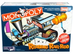 Skill 1 Snap Model Kit Reading Rail Rod Custom Locomotive "Monopoly" 1/25 Scale Model By MPC