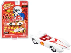 Speed Racer Mach 5 Five White "Japan Nostalgia Version" Limited Edition To 4800 Pieces Worldwide 1/64 Diecast Model Car By Johnny Lightning