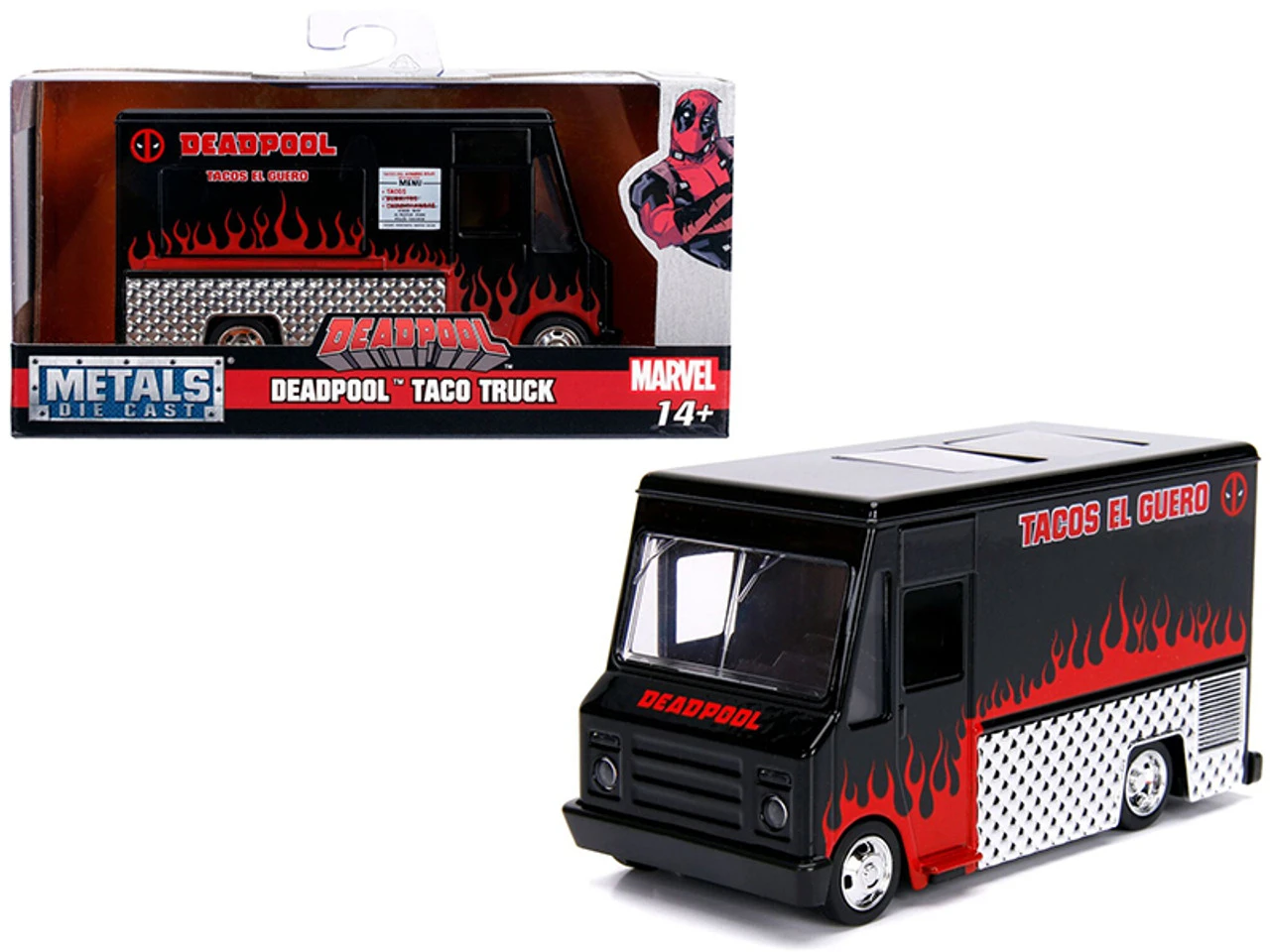 Deadpool Taco Truck Black "Marvel" Series 1/32 Diecast Model By Jada 3 Deadpool Taco Truck Black "Marvel" Series 1/32 Diecast Model By Jada