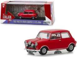 1/43 Greenlight 1967 Austin Mini Cooper S 1275 MkI Red "The Italian Job" (1969) Movie Diecast Car Model