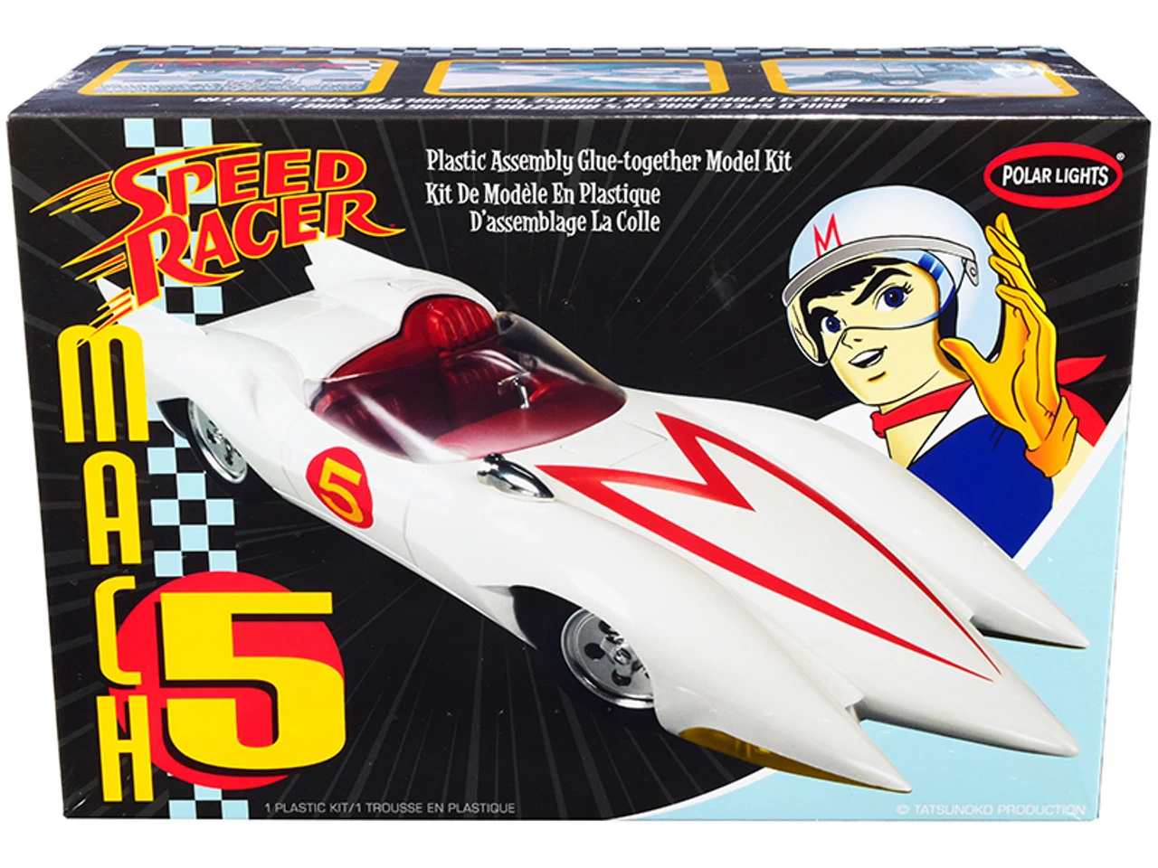 Skill 2 Model Kit Speed Racer Mach 5 1/25 Scale Model By Polar Lights 3 Skill 2 Model Kit Speed Racer Mach 5 1/25 Scale Model By Polar Lights