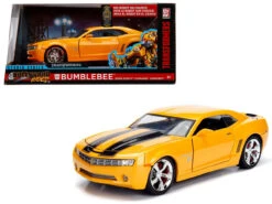 1/24 Jada 2006 Chevrolet Camaro Concept Bumblebee Yellow From "Transformers" Movie "Hollywood Rides" Series Diecast Car Model
