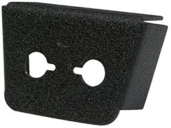 Jack Mount, 2 Hole Black