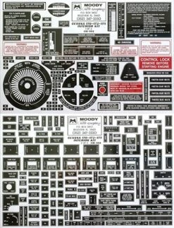 Interior Placard Kit Cessna, 170, 172, 175