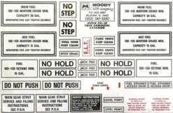 Exterior Placard Kit Piper, PA30 Twin Comanche