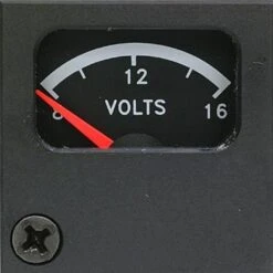 MITCHELL Voltmeter Gauge, 1 1/2" 8-16 Volt PMA
