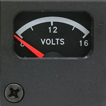 MITCHELL Voltmeter Gauge, 1 1/2" 8-16 Volt PMA 3 MITCHELL Voltmeter Gauge, 1 1/2" 8-16 Volt PMA