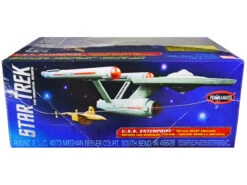 Skill 2 Model Kit Star Trek U.S.S. Enterprise And S.S. Botany Bay "The Original Series" "Space Seed" Edition Snap-Together 1/1000 Scale Model By Polar Lights -Best Toy Car POL908M 2 28311 10473.1664918276