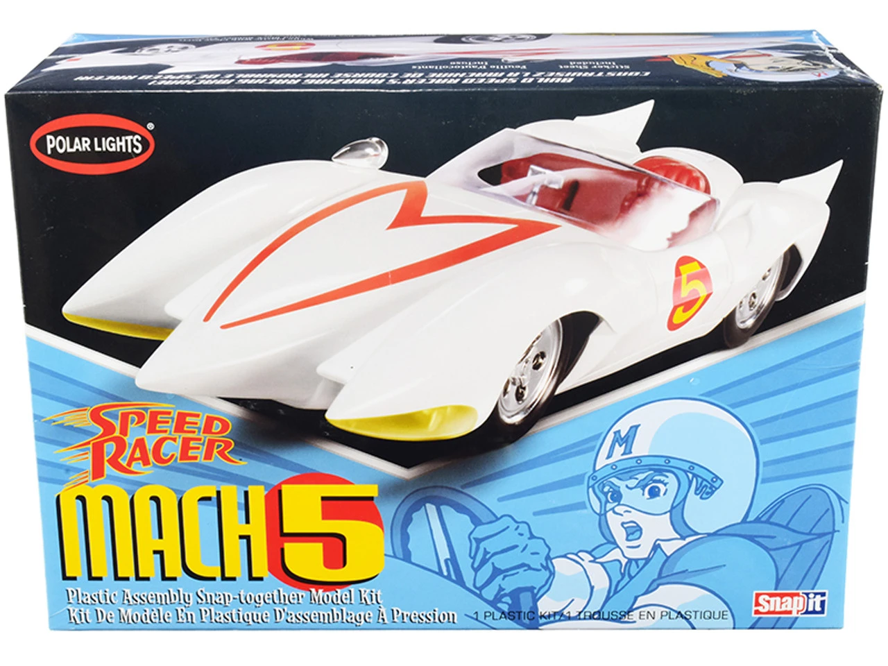 Skill 2 Snap Model Kit Speed Racer Mach 5 1/25 Scale Model By Polar Lights 3 Skill 2 Snap Model Kit Speed Racer Mach 5 1/25 Scale Model By Polar Lights