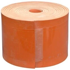 Orange Non-reinforced Silicone Baffle Gasket, 1/8" X 3" X 9ft Roll