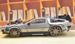 1/18 Sunstar DeLorean DMC-12 DMC12 Back To The Future III With Railroad Diecast Car Model -Best Toy Car QQ20210502203030 68040.1620012990