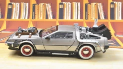 1/18 Sunstar DeLorean DMC-12 DMC12 Back To The Future III With Red Wheels Diecast Car Model -Best Toy Car QQ20210502205222 21621.1654876131