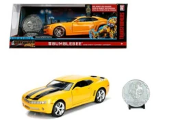 1/24 Jada Hollywood Rides Transformers Bumblebee 2006 Chevrolet Camaro Concept With Collectible Coin Diecast Car Model