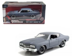 1/24 Jada Dom's Chevrolet Chevelle SS Fast And Furious (Matte Grey) Diecast Car Model