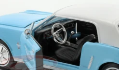 1964 1/2 Ford Mustang Light Blue With White Top James Bond 007 "Thunderball" (1965) Movie "James Bond Collection" Series 1/24 Diecast Model Car By Motormax -Best Toy Car QQ20220712125600 75723.1657655813