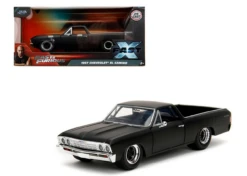 1/24 Jada 1967 Chevrolet El Camino (Black) Fast & Furious X 2023 Diecast Car Model