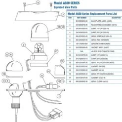 Wingtip Flash Tube Assembly, For A600 / A650 Assembly -Best Toy Car a600 d