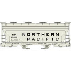Accurail 2206 HO Scale ACF 2 Bay Covered Hopper Northern Pacific NP 75029 Kit
