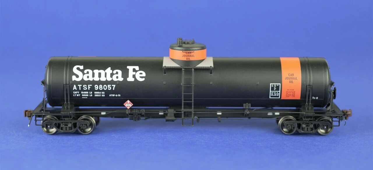 American Limited Models 1816 HO Scale GATC Welded Tank Car Santa Fe (Orange Journal Oil) ATSF 98057 3 American Limited Models 1816 HO Scale GATC Welded Tank Car Santa Fe (Orange Journal Oil) ATSF 98057