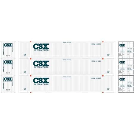 Athearn 26525 HO Scale 53' Jindo Intermodal Container "CSX Intermodal" CSXU 3-Pack 4 Athearn 26525 HO Scale 53' Jindo Intermodal Container "CSX Intermodal" CSXU 3-Pack - Image 2