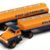 BADGER Classic Metal Works 51201 N Scale 1954 Ford With Tank Trailer Gulf Oil 2 Pack