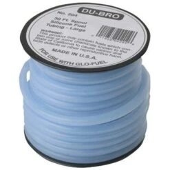 Large 1/8" Super Blue Silicone Glow Fuel Tubing, 30' Roll