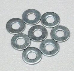 No. 4 Flat Washer, 8 Pack