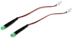E-Flite Universal Light Kit, 4mm Green LED Solid, 2 Pack