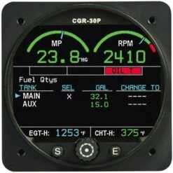 CGR-30P 4-Cylinder Primary Twin Engine Monitors, Premium (2 Monitors) W/RPM, EGT/CHT & 10 Functions -Best Toy Car ei cgr 30b 5