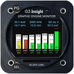 2 1/4" GEM G3 Engine Monitor 4-Cyl Single Turbo