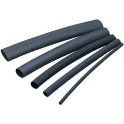 3/16" Black Heat Shrink Tubing, 4' Lengths