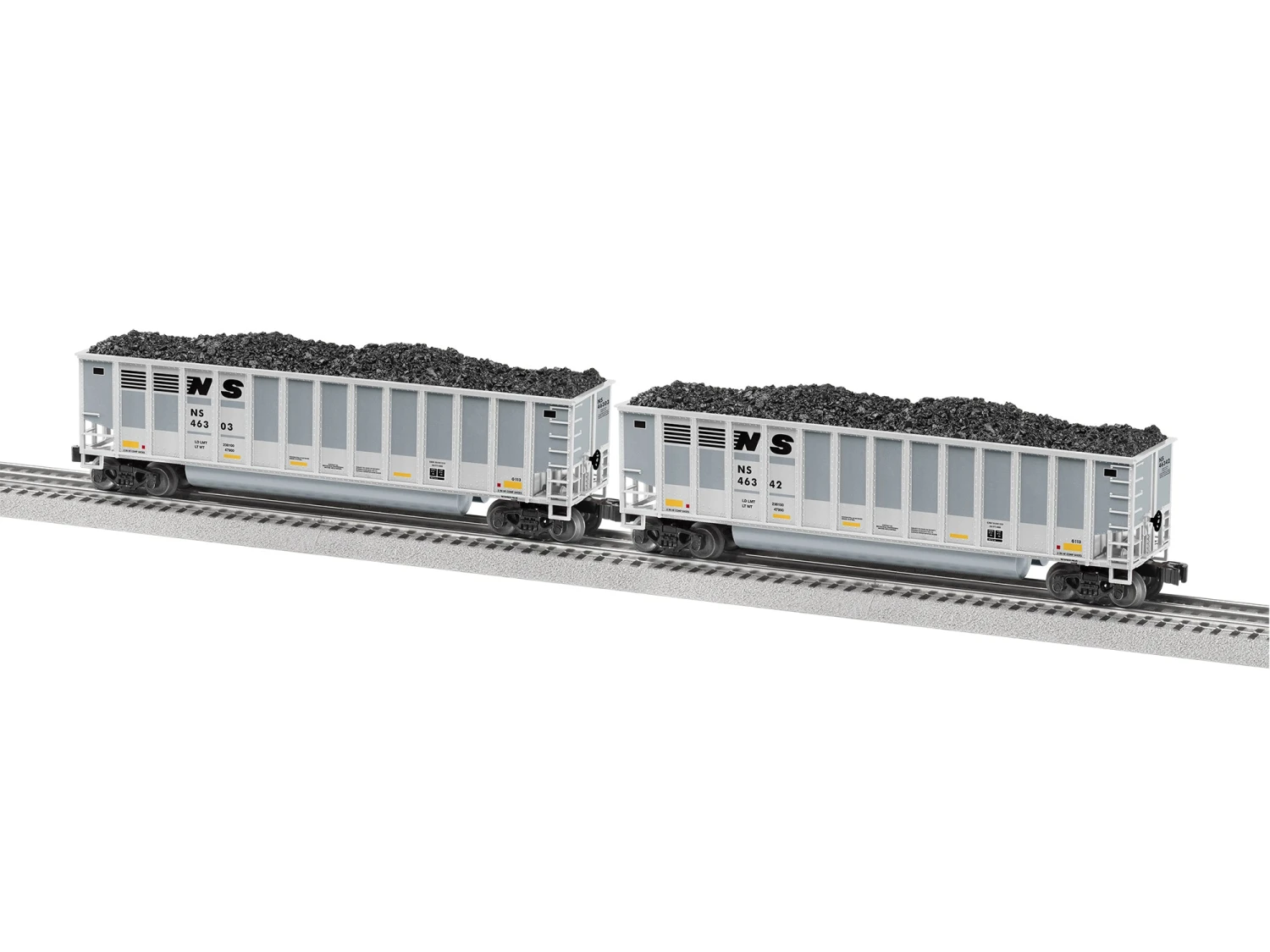 Lionel 2243030 Standard O Gauge Rotary Gondola Norfolk Southern NS 4-Pack 3 Lionel 2243030 Standard O Gauge Rotary Gondola Norfolk Southern NS 4-Pack