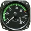 MITCHELL 3 1/8" Marked Recording Tachometer, 2300 RPM Cruise, 500-2700 Green, 2700 Red