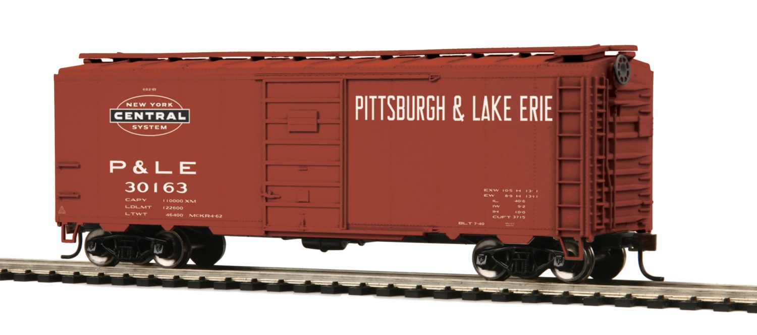 MTH 85-74073 HO Scale 40' PS-1 Boxcar P&LE 30163 - NOS 3 MTH 85-74073 HO Scale 40' PS-1 Boxcar P&LE 30163 - NOS