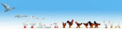 Noch 15772 HO Scale Figures Chickens & Geese