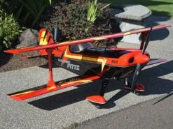 Replacement Canopy/Hatch For 40% Pitts Challenger, -P01 Red/Black