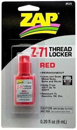 ZAP Z-71 Red Thread Locker - .2 Oz