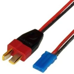 PowerBox Systems PowerBox Adapter Lead Deans/JR, 0.5 Mm Wire, 4" (10cm), Deans Male To JR Female Connectors
