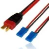 PowerBox Systems PowerBox Adapter Lead Deans/JR, 0.5 Mm Wire, 3.2" (8cm), Deans Male To Dual JR Female Connectors