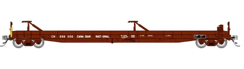 Rapido Trains 151002A HO Scale Vancouver Iron Piggyback Flatcar Canadian National CN #2 (# Varies) 3 Rapido Trains 151002A HO Scale Vancouver Iron Piggyback Flatcar Canadian National CN #2 (# Varies)
